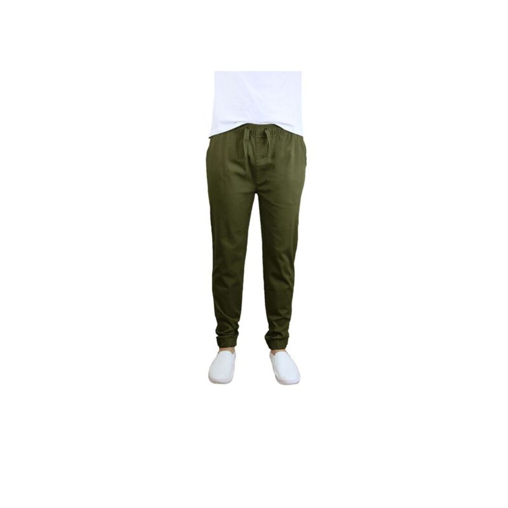 Galaxy By Harvic Men's Basic Stretch Twill Joggers